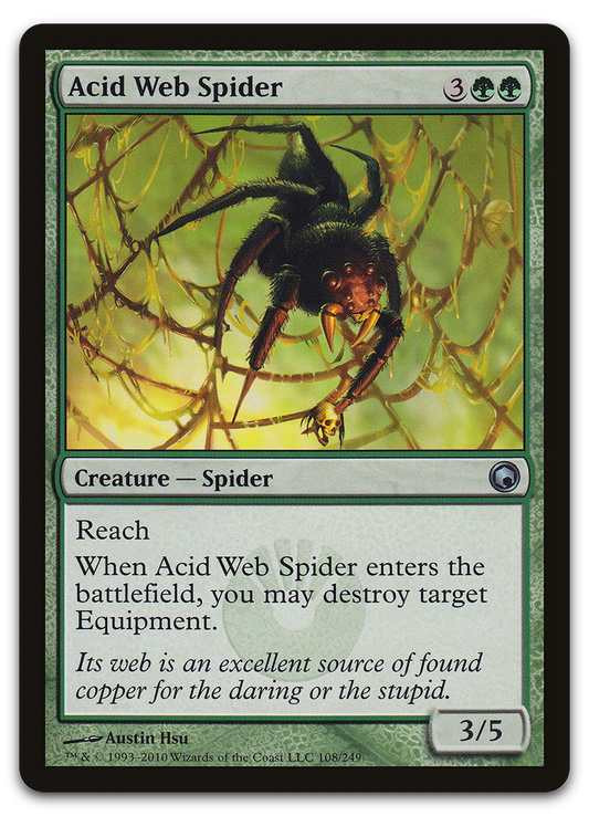 Acid Web Spider (Scars of Mirrodin)