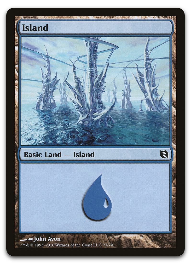 Island (77) (Duel Decks: Elspeth vs. Tezzeret)