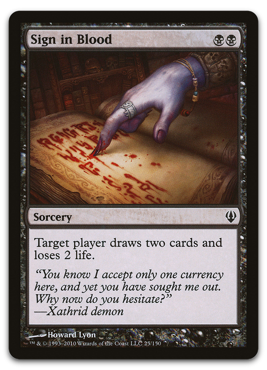 Sign in Blood (Archenemy)