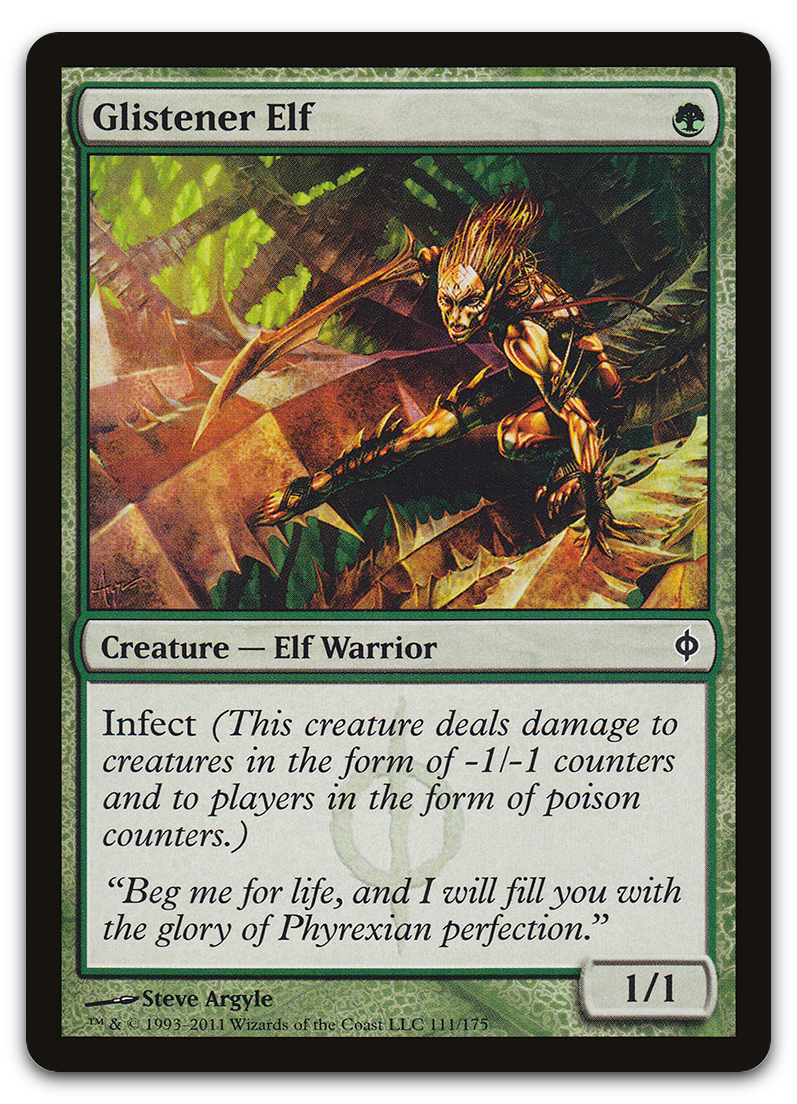 Glistener Elf (New Phyrexia)