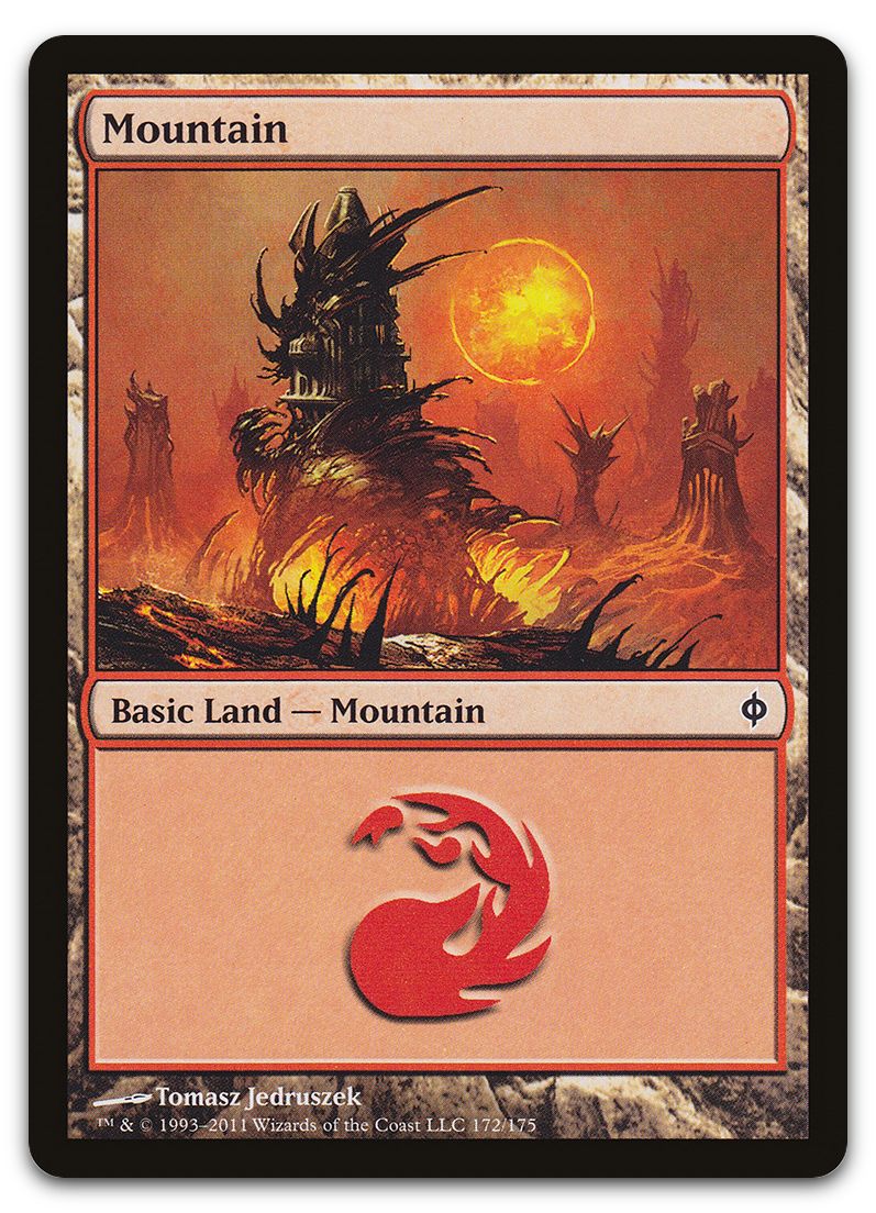 Mountain (172) (New Phyrexia)