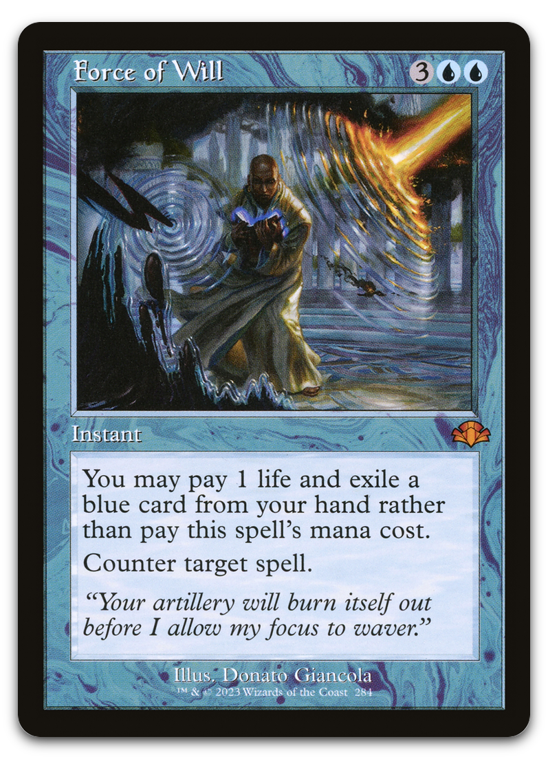 Force of Will (Retro Frame) (Dominaria Remastered)
