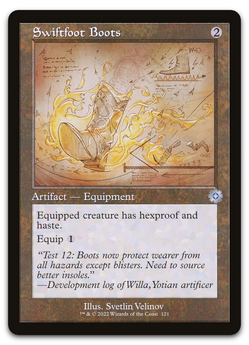 Swiftfoot Boots (Schematic) (The Brothers' War: Retro Frame Artifacts)