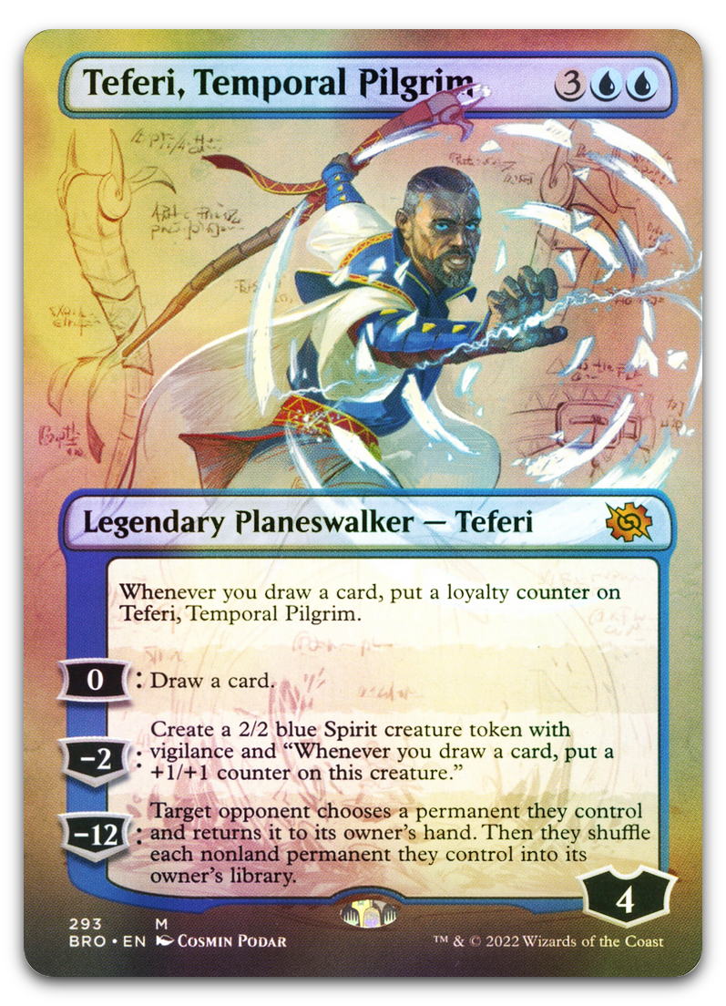 Teferi, Temporal Pilgrim (Borderless) (The Brothers' War)