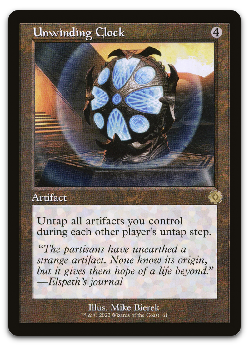 Unwinding Clock (The Brothers' War: Retro Frame Artifacts)