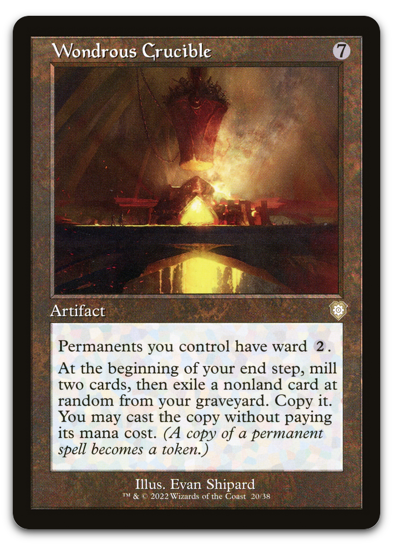 Wondrous Crucible (Retro Frame) (Commander: The Brothers' War)