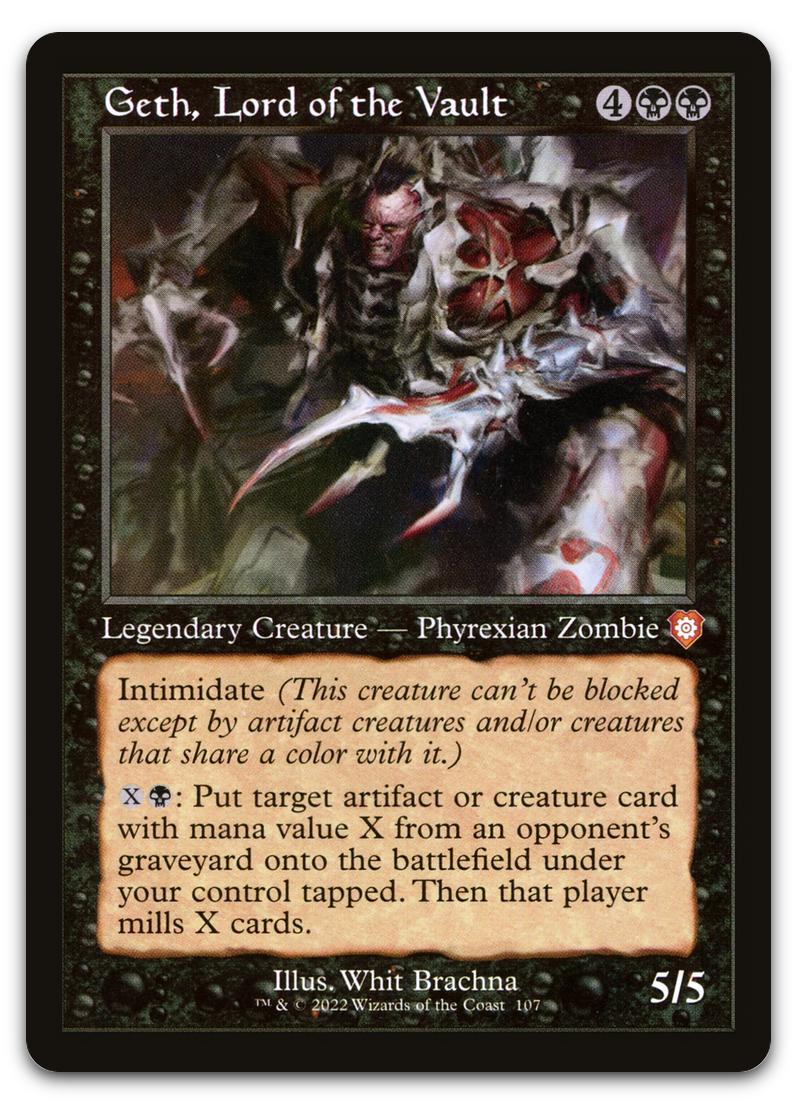 Geth, Lord of the Vault (Retro Frame) (Commander: The Brothers' War)