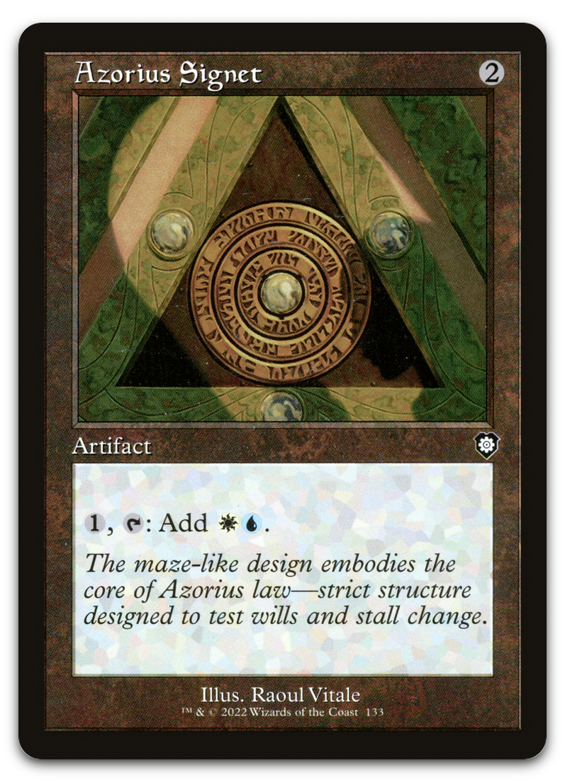 Azorius Signet (Retro Frame) (Commander: The Brothers' War)