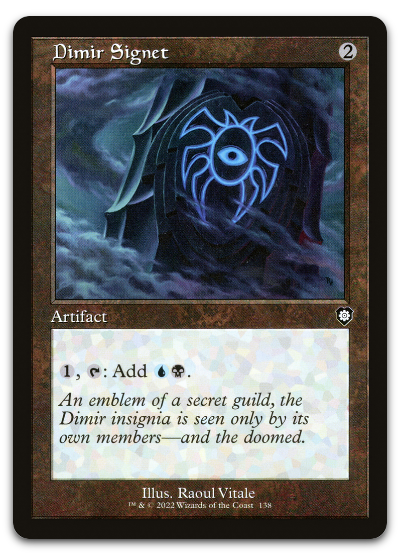 Dimir Signet (Retro Frame) (Commander: The Brothers' War)