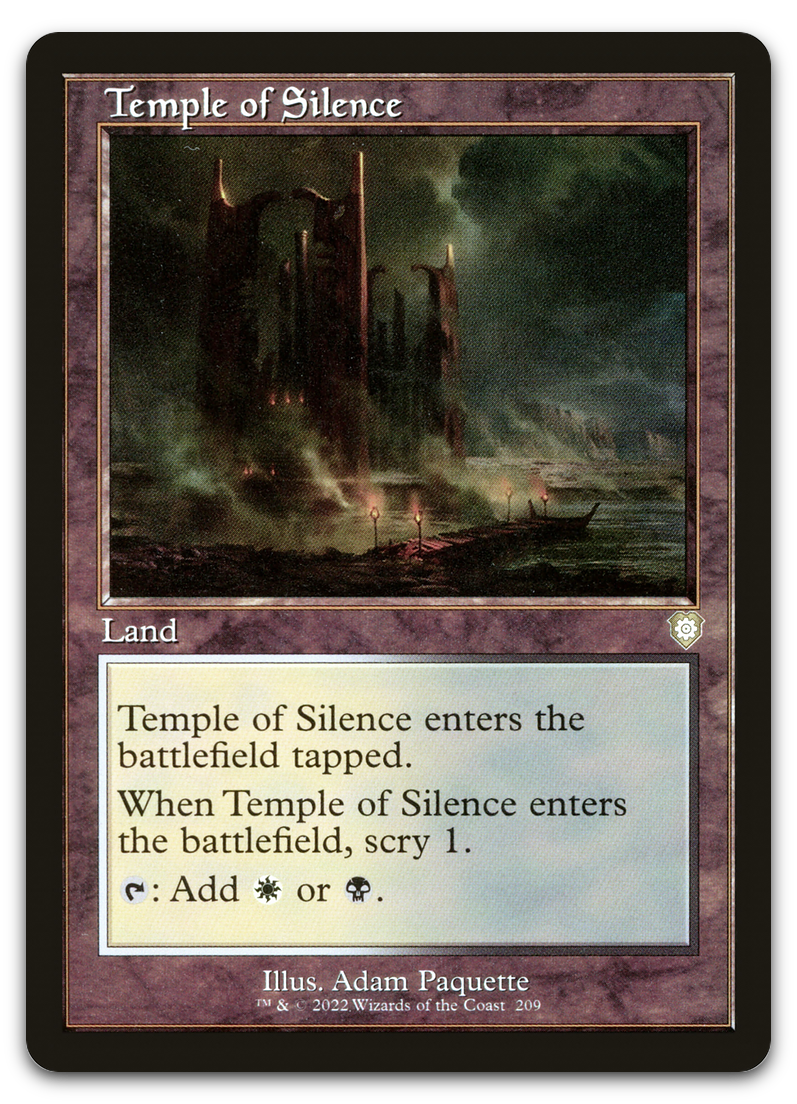 Temple of Silence (Retro Frame) (Commander: The Brothers' War)