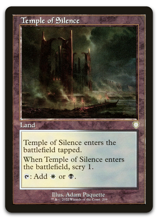 Temple of Silence (Retro Frame) (Commander: The Brothers' War)