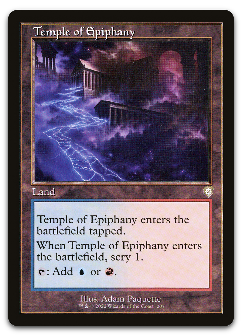 Temple of Epiphany (Retro Frame) (Commander: The Brothers' War)