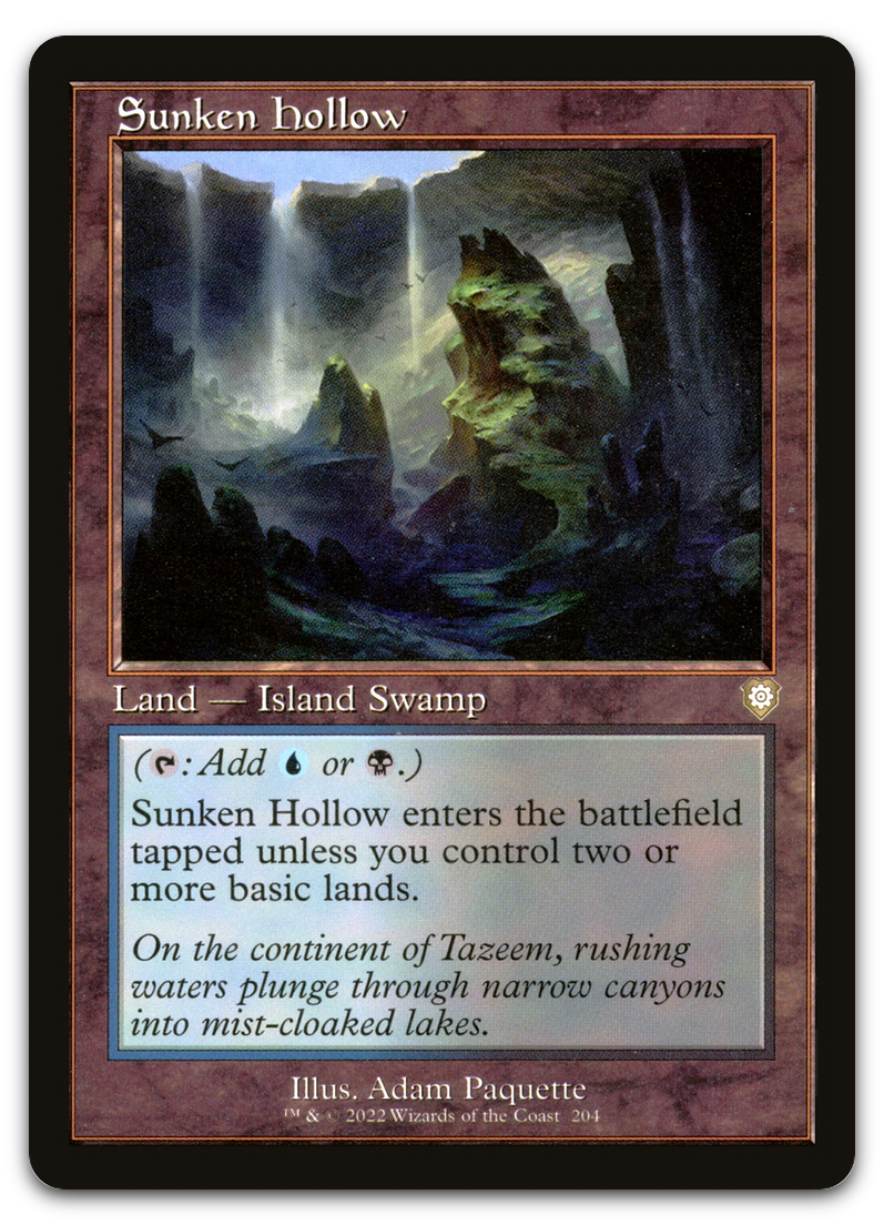 Sunken Hollow (Retro Frame) (Commander: The Brothers' War)