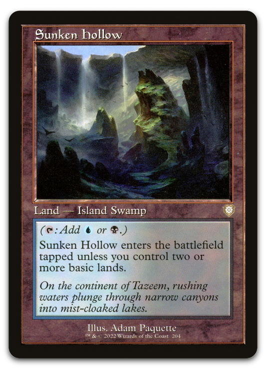 Sunken Hollow (Retro Frame) (Commander: The Brothers' War)