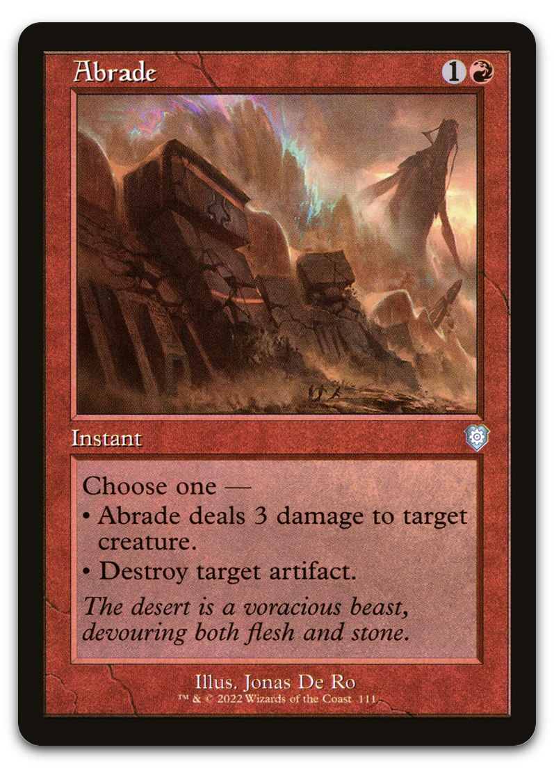 Abrade (Retro Frame) (Commander: The Brothers' War)