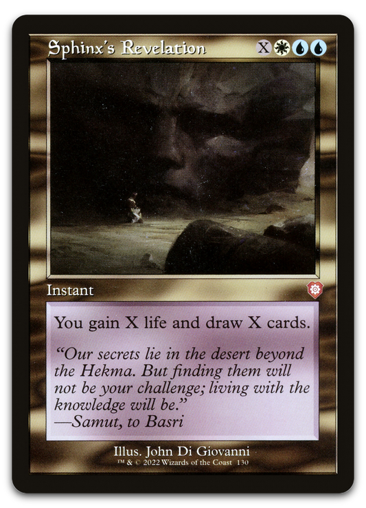 Sphinx's Revelation (Retro Frame) (Commander: The Brothers' War)