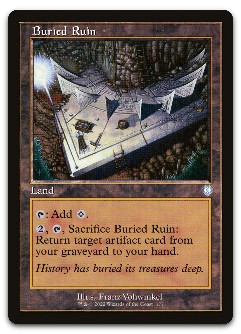 Buried Ruin (Retro Frame) (Commander: The Brothers' War)