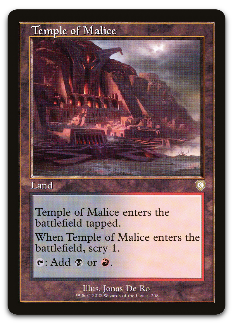 Temple of Malice (Retro Frame) (Commander: The Brothers' War)