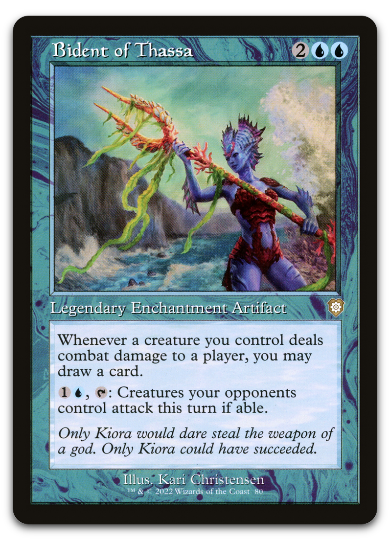 Bident of Thassa (Retro Frame) (Commander: The Brothers' War)
