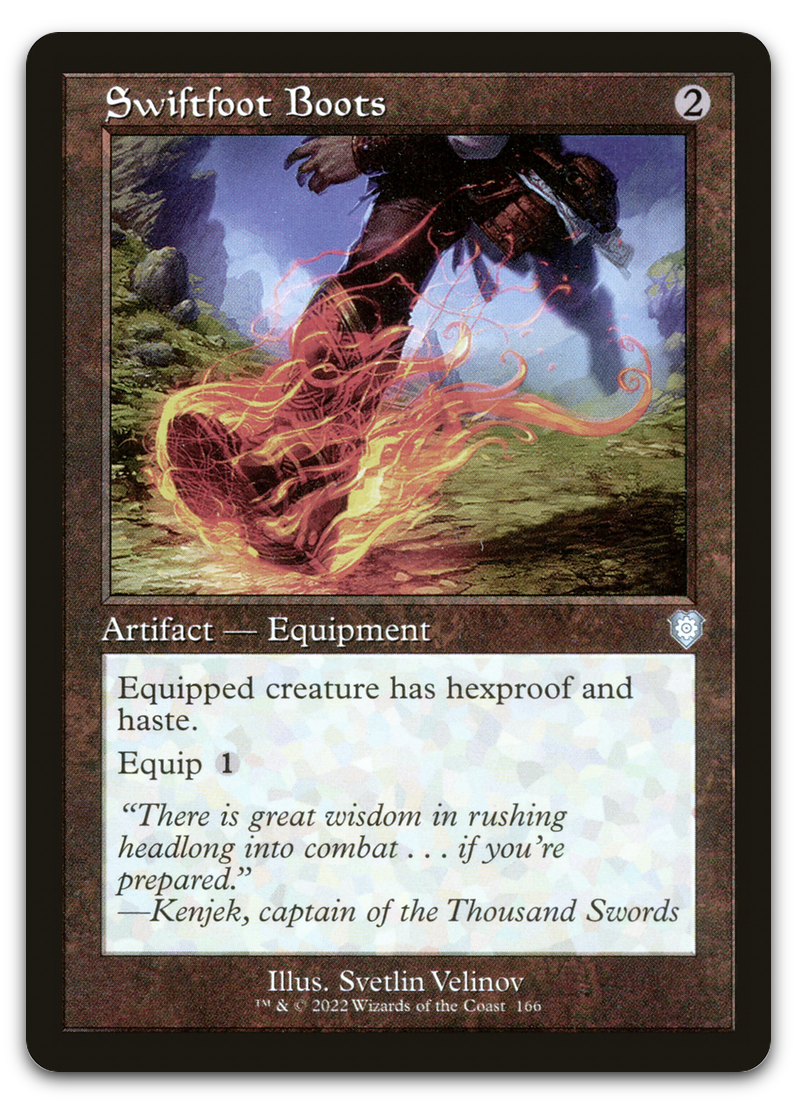 Swiftfoot Boots (Retro Frame) (Commander: The Brothers' War)
