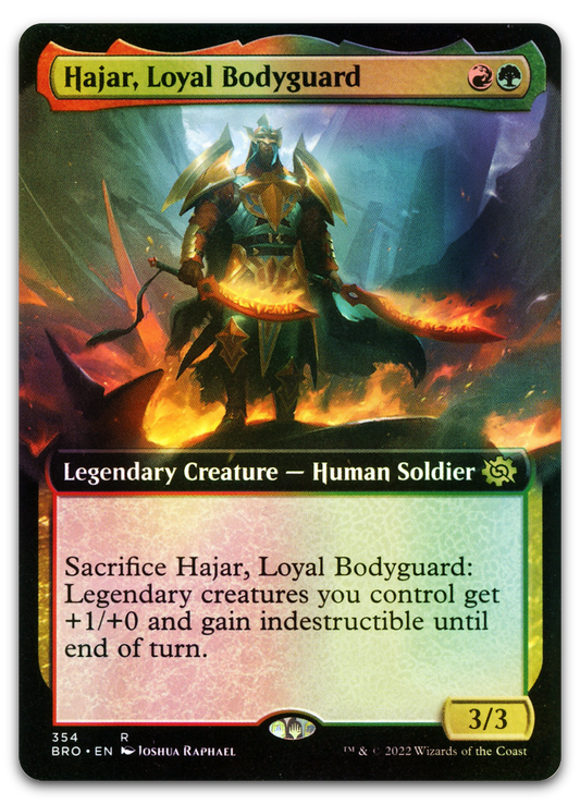 Hajar, Loyal Bodyguard (Extended Art) (The Brothers' War)