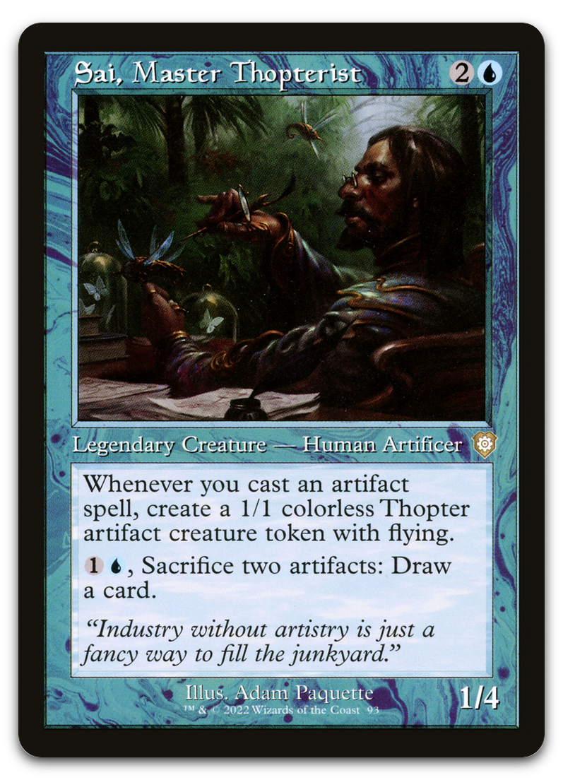 Sai, Master Thopterist (Retro Frame) (Commander: The Brothers' War)