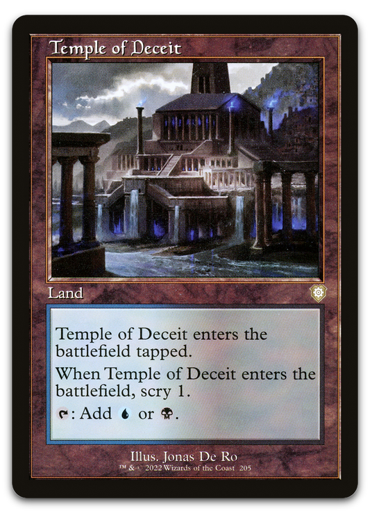 Temple of Deceit (Retro Frame) (Commander: The Brothers' War)