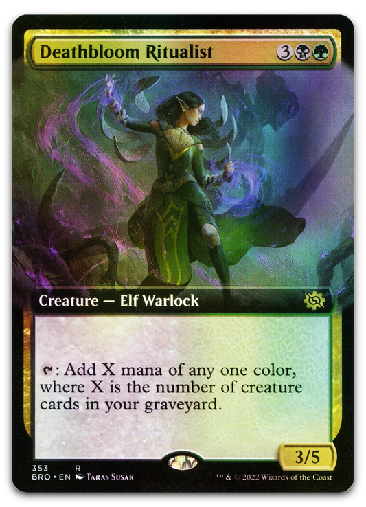 Deathbloom Ritualist (Extended Art) (The Brothers' War)