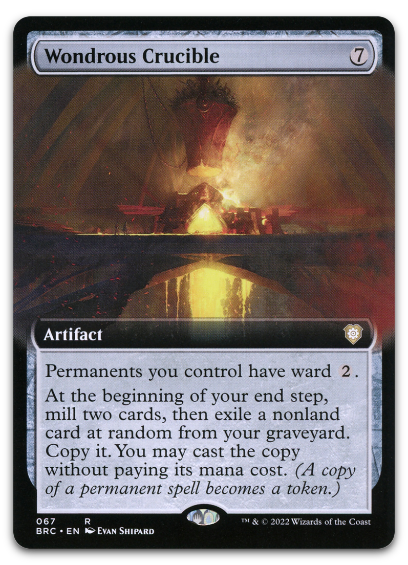 Wondrous Crucible (Extended Art) (Commander: The Brothers' War)