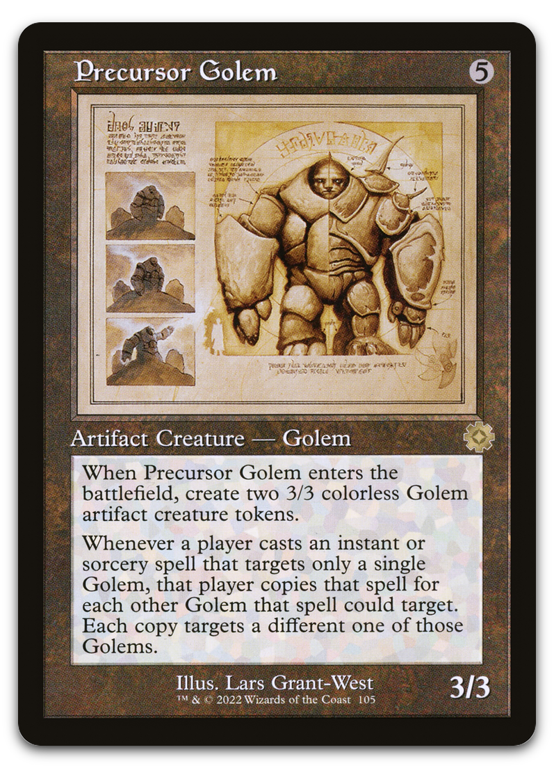 Precursor Golem (Schematic) (The Brothers' War: Retro Frame Artifacts)