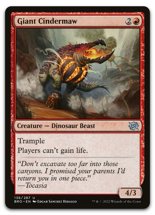 Giant Cindermaw (The Brothers' War)