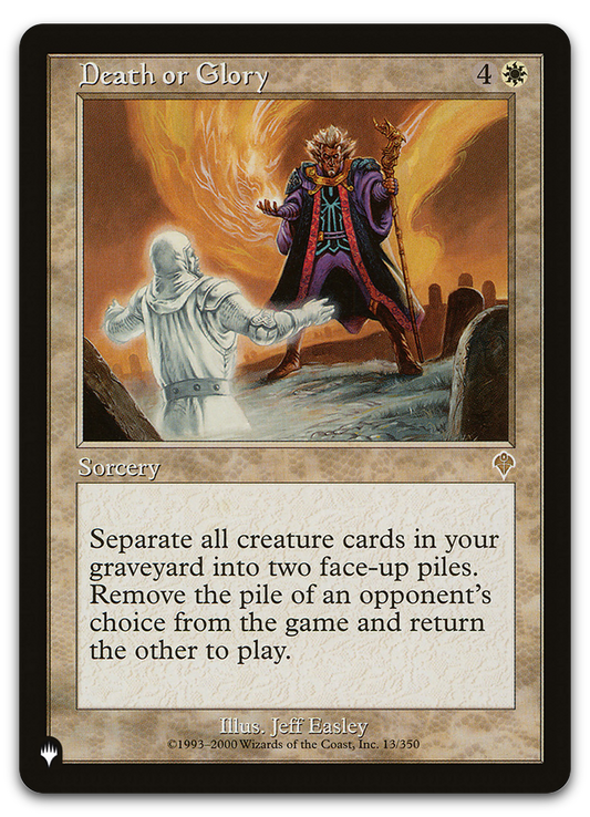 Death or Glory (The List Reprints)