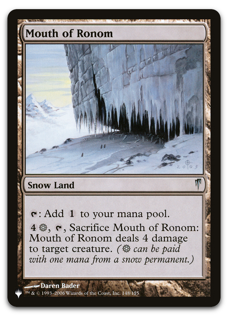 Mouth of Ronom (The List Reprints)