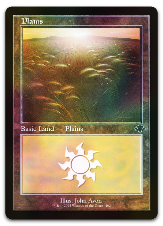 Plains (402) (Retro Frame) (Dominaria Remastered)