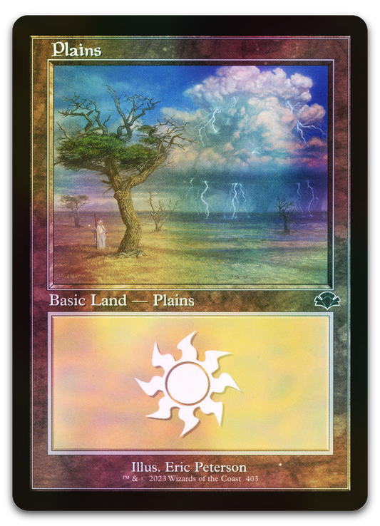 Plains (403) (Retro Frame) (Dominaria Remastered)