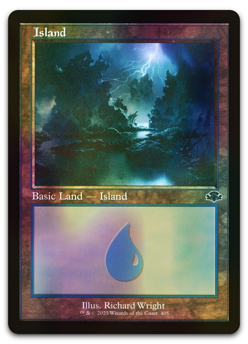Island (405) (Retro Frame) (Dominaria Remastered)