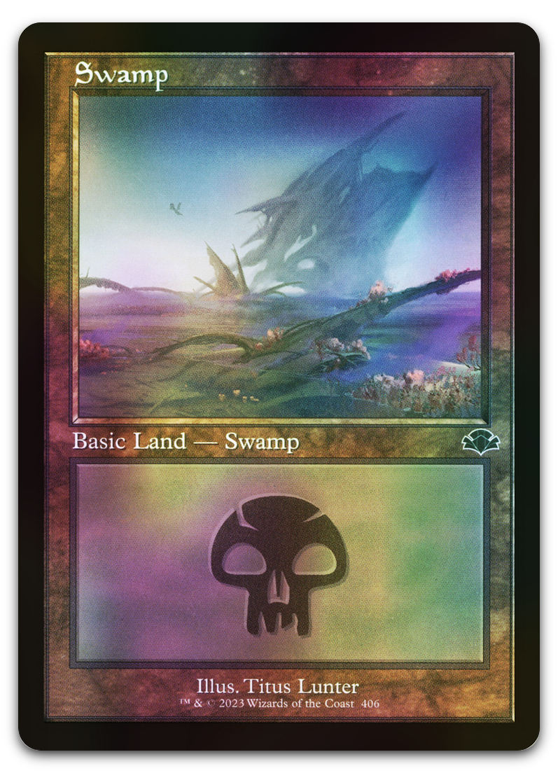 Swamp (406) (Retro Frame) (Dominaria Remastered)