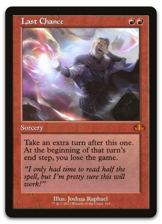Last Chance (Retro Frame) (Dominaria Remastered)