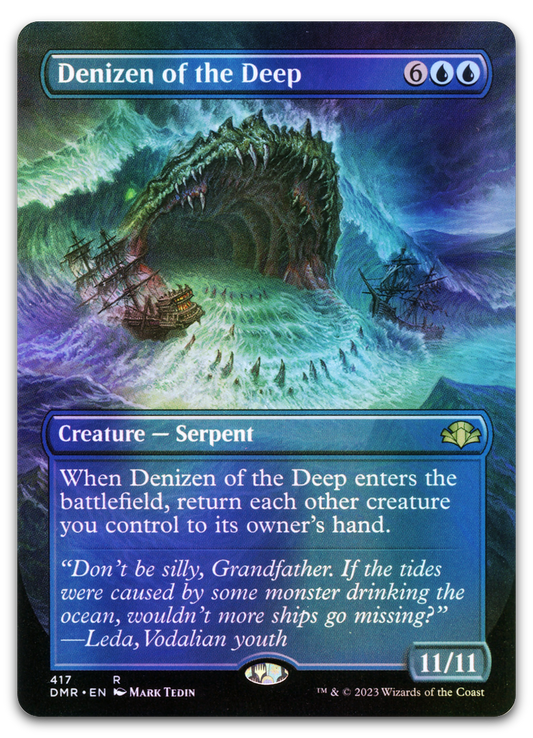 Denizen of the Deep (Borderless) (Dominaria Remastered)