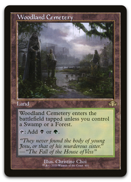 Woodland Cemetery (Retro Frame) (Dominaria Remastered)