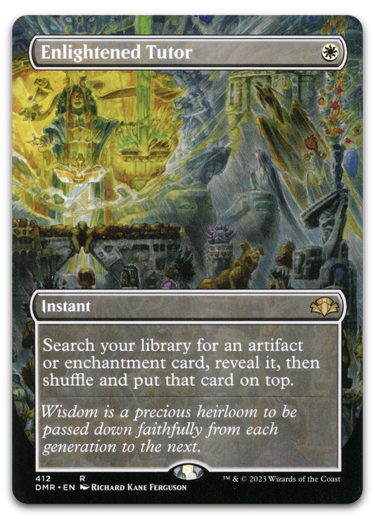 Enlightened Tutor (Borderless) (Dominaria Remastered)