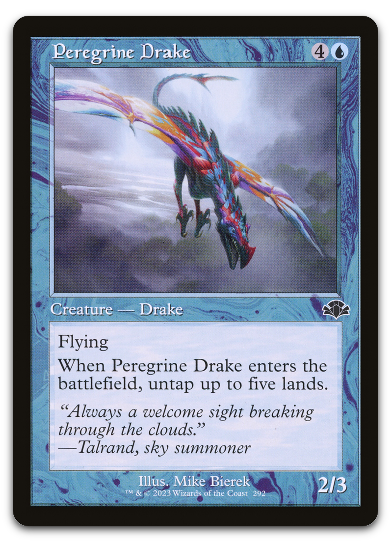 Peregrine Drake (Retro Frame) (Dominaria Remastered)