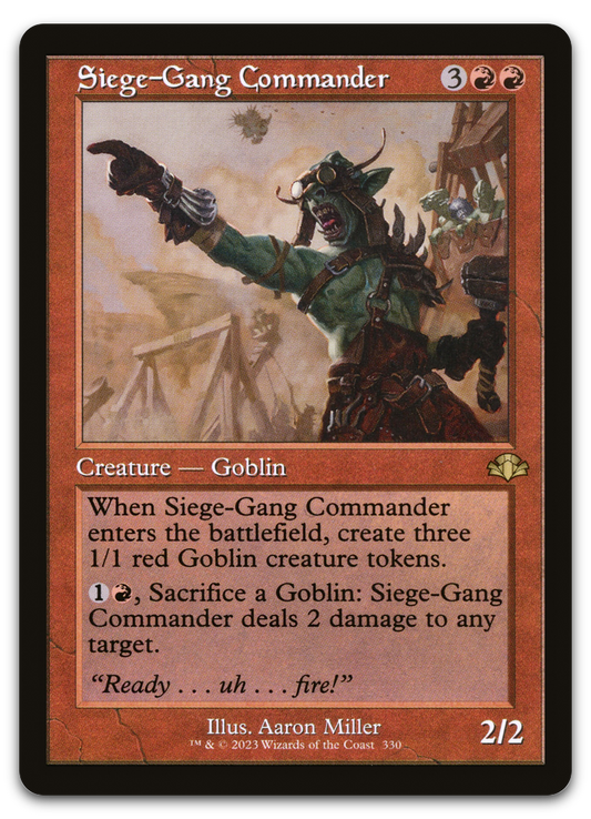 Siege-Gang Commander (Retro Frame) (Dominaria Remastered)