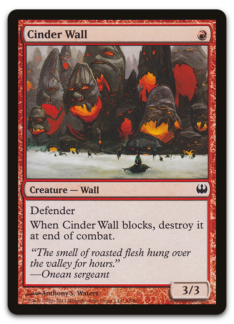 Cinder Wall (Duel Decks: Knights vs. Dragons)