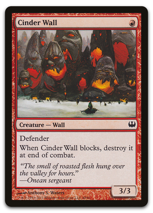 Cinder Wall (Duel Decks: Knights vs. Dragons)