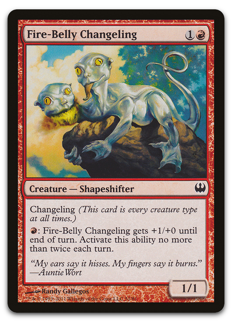 Fire-Belly Changeling (Duel Decks: Knights vs. Dragons)