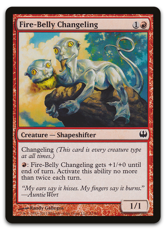 Fire-Belly Changeling (Duel Decks: Knights vs. Dragons)