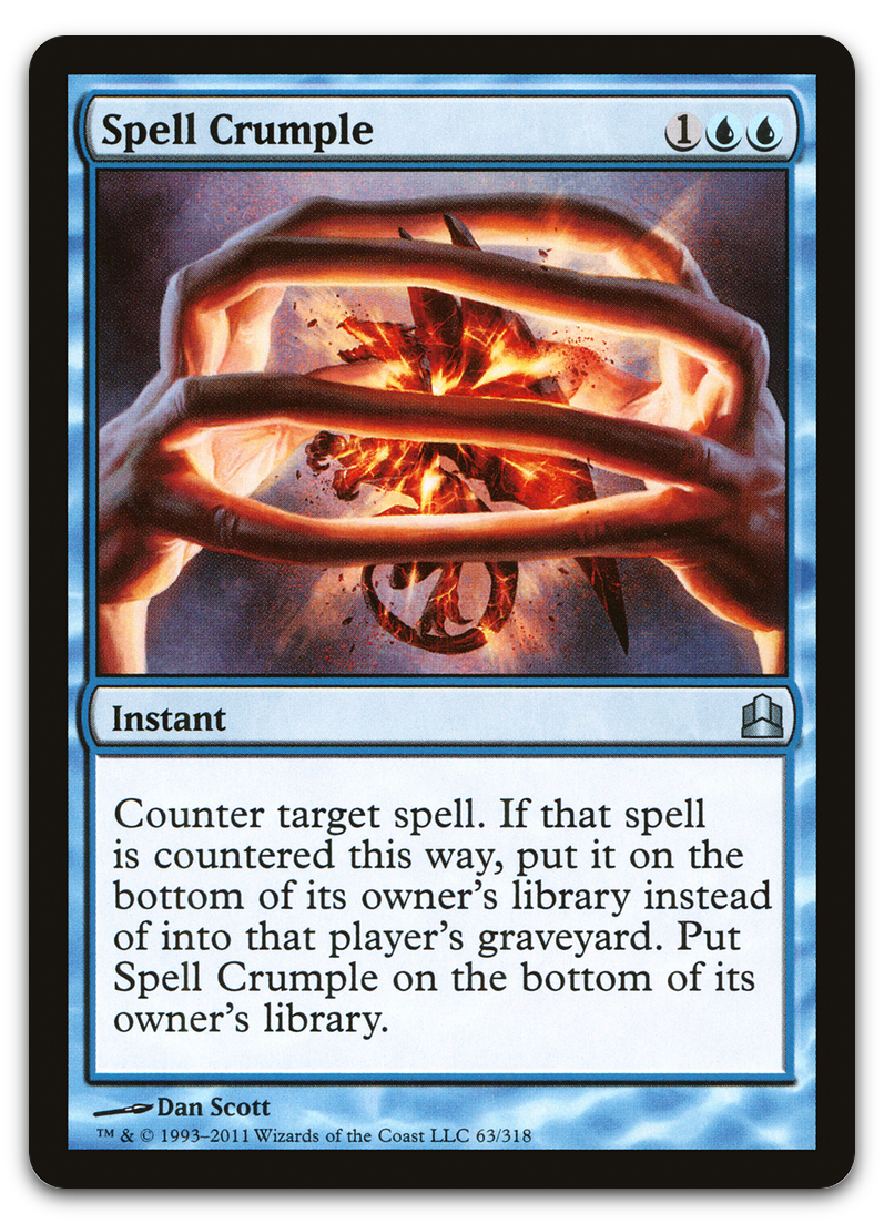 Spell Crumple (Commander)