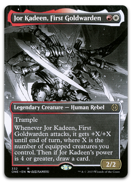 Jor Kadeen, First Goldwarden (Borderless) (Phyrexia: All Will Be One)