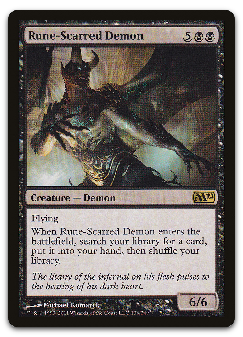 Rune-Scarred Demon (Magic 2012 (M12))